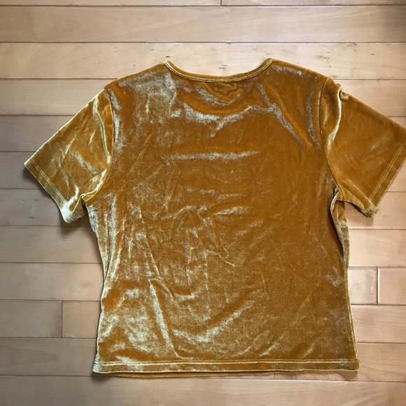 Topshop Velvet Short Sleeve- Size 6 - Picture 5 of 7